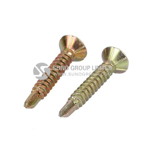 DIN7504 Cross Drive Countersunk Head Drilling Screws with Ribs